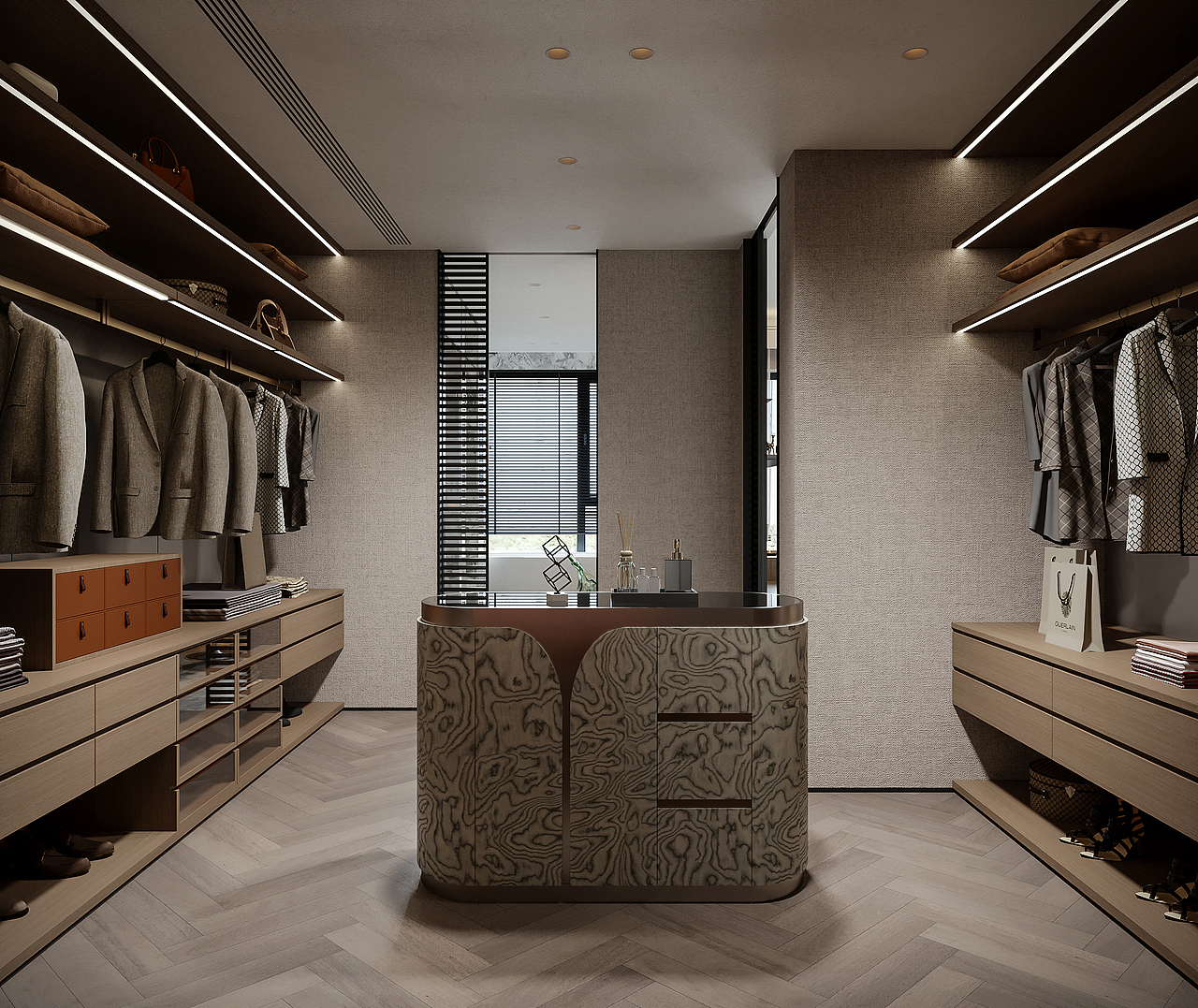 现代轻奢风格效果图表现