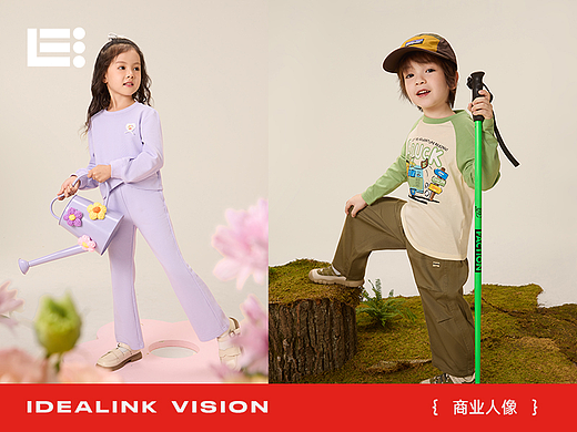 B.DUCK童装秋季男女童模特拍摄