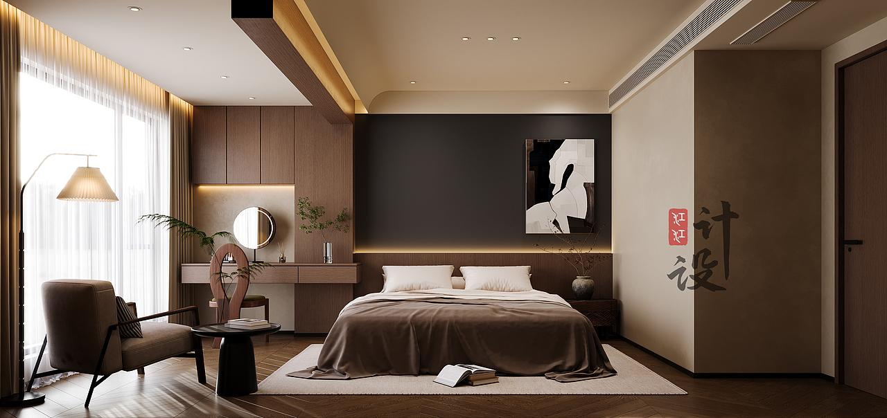 哎呦设计表现·中古风复式洋房（图ZMzc1NTU4OTgw） - 家装设计 - 站酷设计师IU表现原创素材 - 站酷ZCOOL