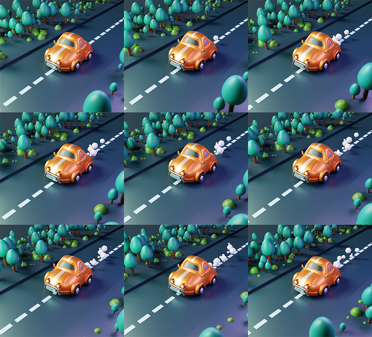 狂奔小车(视频关键帧300/9)