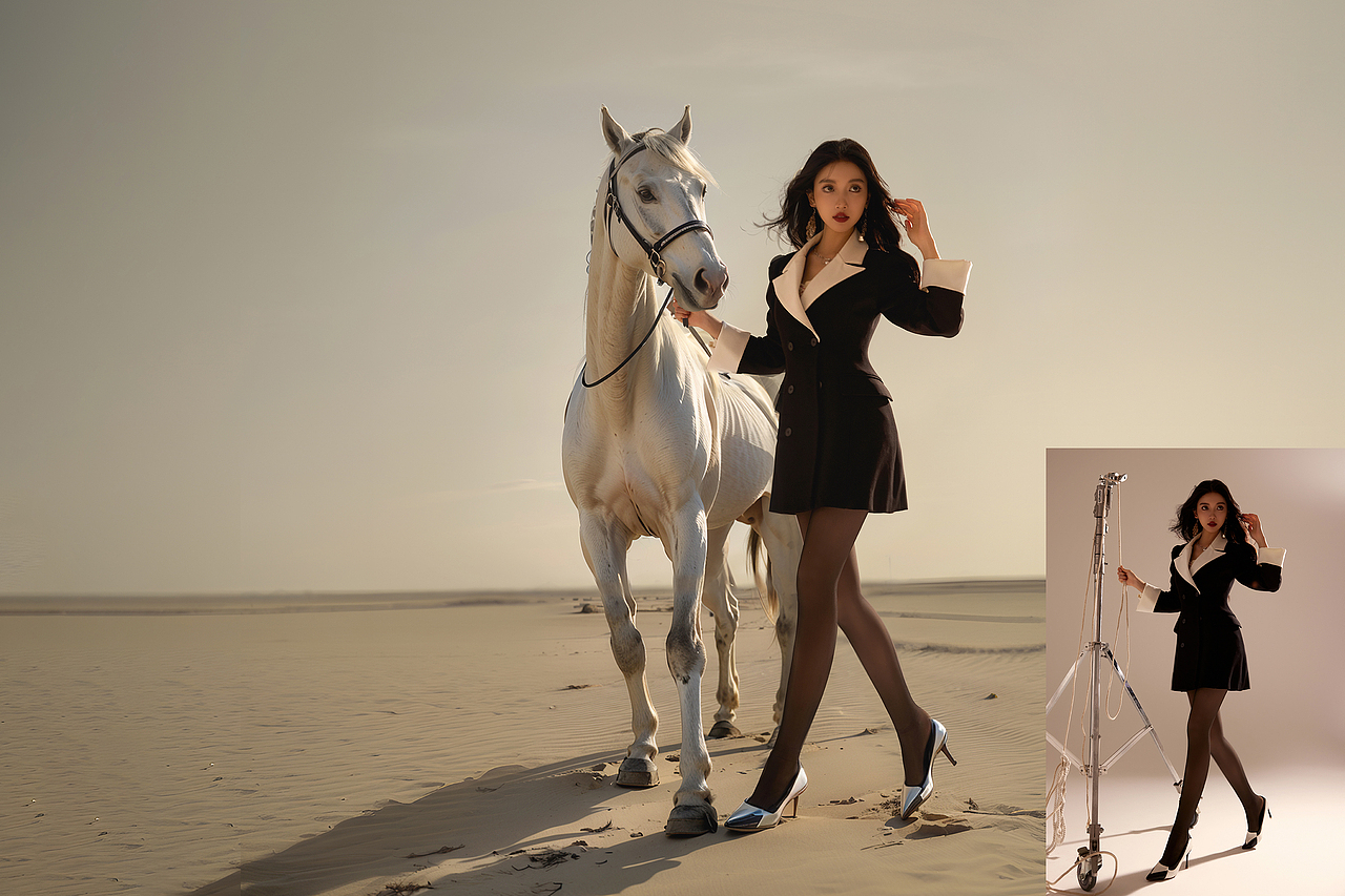 AI场景生成合成丝袜案例（图ZMzc1NTc3MzU2） - 修图/后期 - 站酷设计师摄影师暮雨RainM原创素材 - 站酷ZCOOL