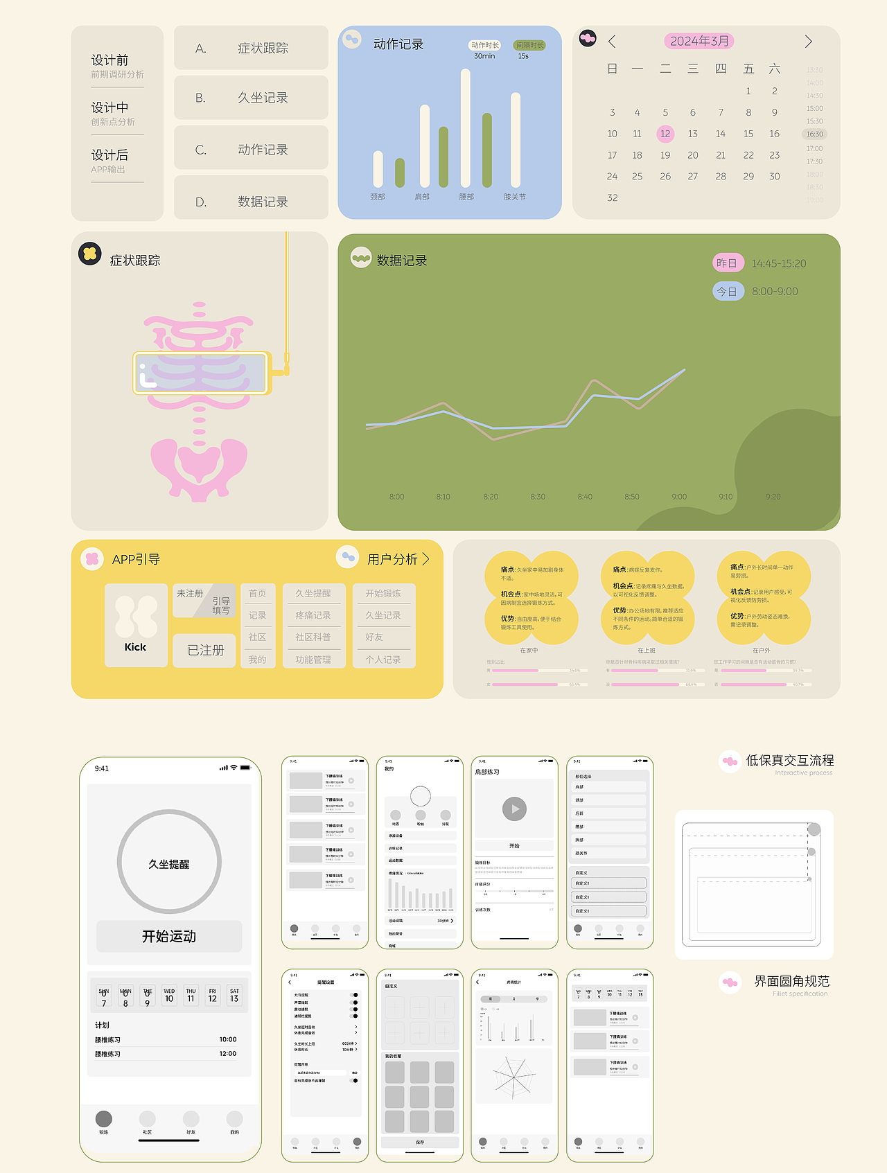 丨作品集丨Kick骨骼运动APP（ Ui界面设计）（图ZMzc1NTkyNTE2） - APP界面 - 站酷设计师小陈一点不沉原创素材 - 站酷ZCOOL
