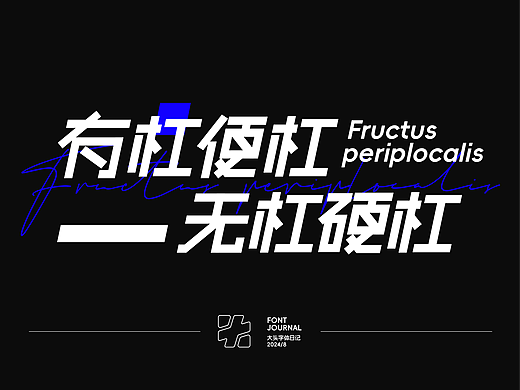 【字体日记】杠杠青年，字体初试