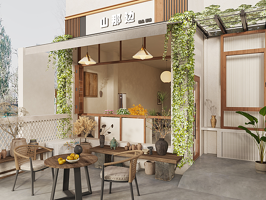 甜品蛋糕店。#木牛视觉设计（个人主页-ZNzAyNTA5ODg=） - 商业空间设计 - 站酷设计师多米效果图表现原创素材 - 站酷ZCOOL