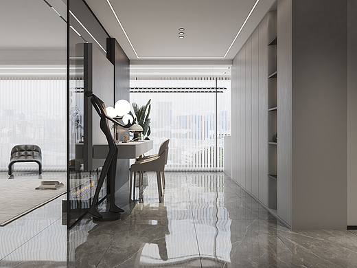 简净其华，温润奢雅。#木牛视觉设计（个人主页-ZNzAyNTEzODQ=） - 家装设计 - 站酷设计师多米效果图表现原创素材 - 站酷ZCOOL