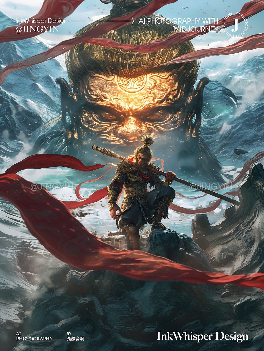 黑神话悟空AI概念插画 | 美猴王The Monkey King