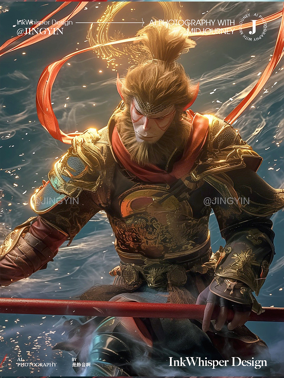 黑神话悟空AI概念插画 | 美猴王The Monkey King