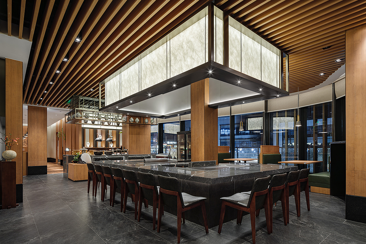 惠州餐厅设计,大渔铁板烧：东方意境美学表现艺术氛围（图ZMzc1NjMwODQ0） - 酒店餐饮设计 - 站酷设计师艺鼎装饰设计原创素材 - 站酷ZCOOL