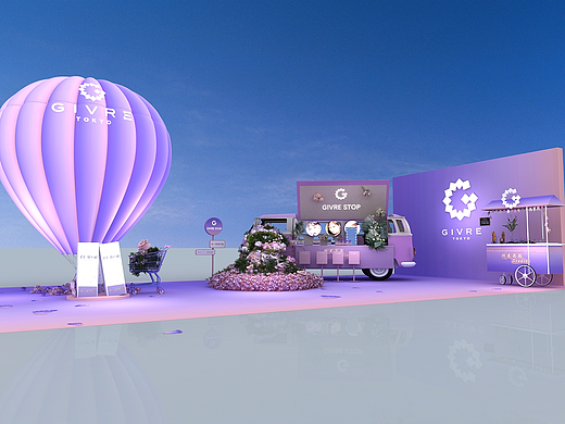 快闪/路演活动3D效果图