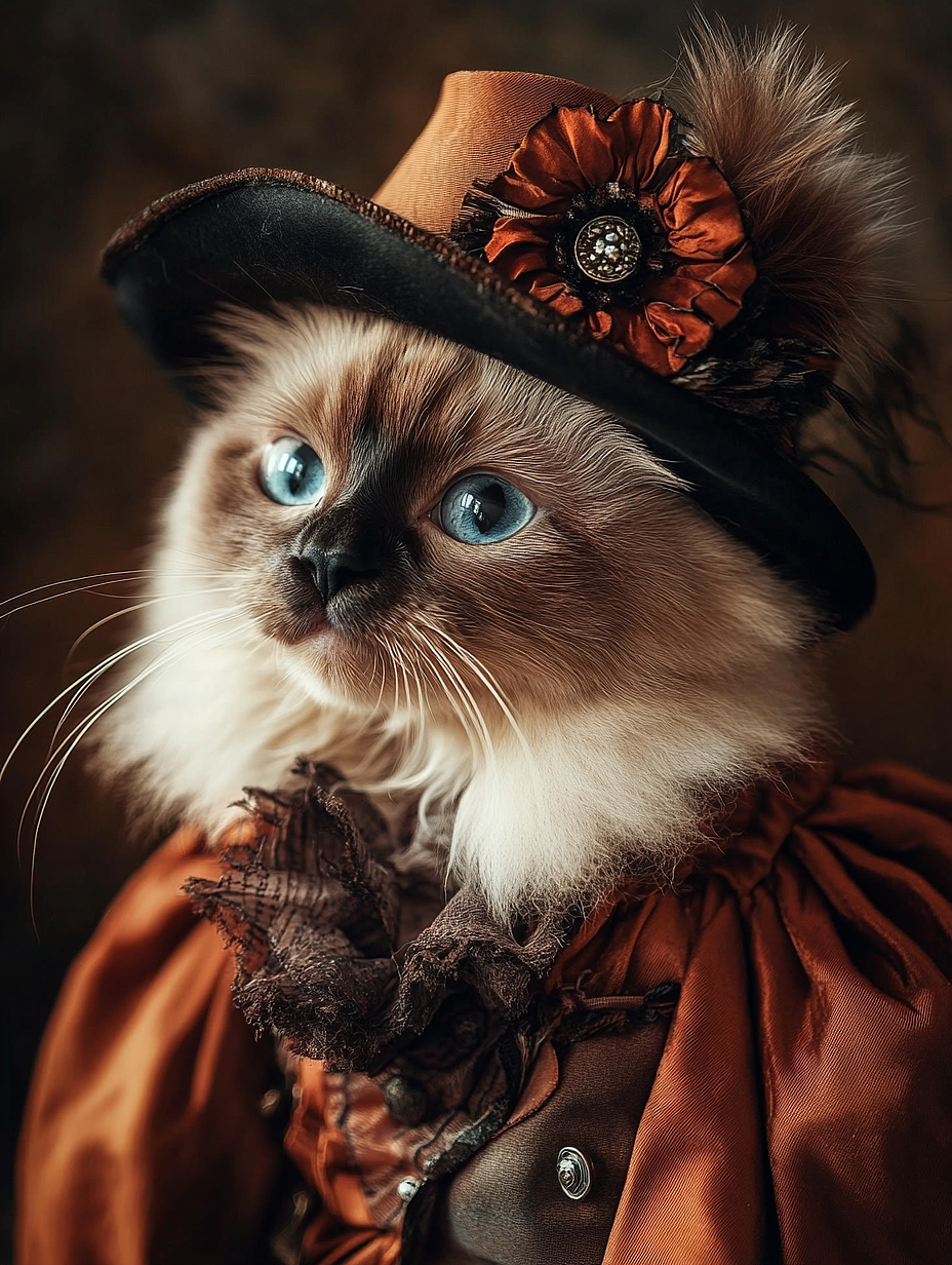 英伦皇室装扮的喵