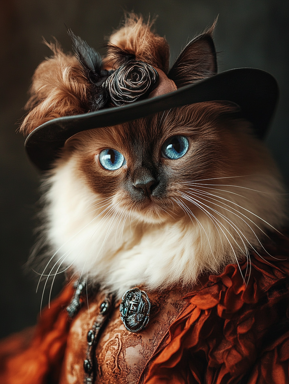 英伦皇室装扮的喵