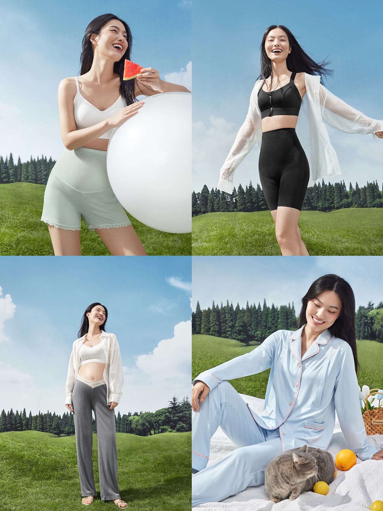 家居服这样拍|婧麒夏日居家服形象大片！（图ZMzc1NjYwNjA0） - 人像摄影 - 站酷设计师TMOST电商视觉原创素材 - 站酷ZCOOL