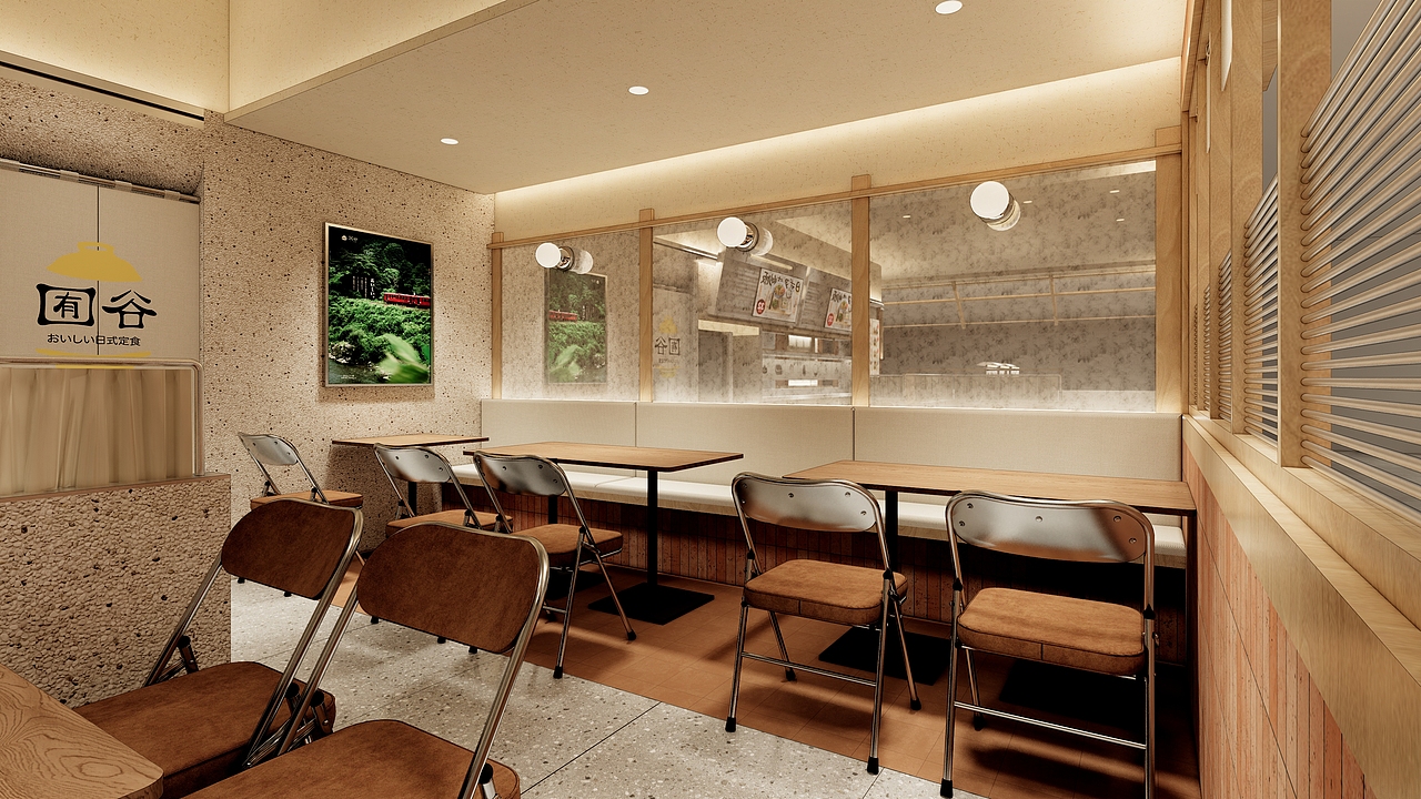 原创设计丨囿谷おいしい日式定食（图ZMzc1NjY1OTI0） - 商业空间设计 - 站酷设计师盒子构造空间设计原创素材 - 站酷ZCOOL