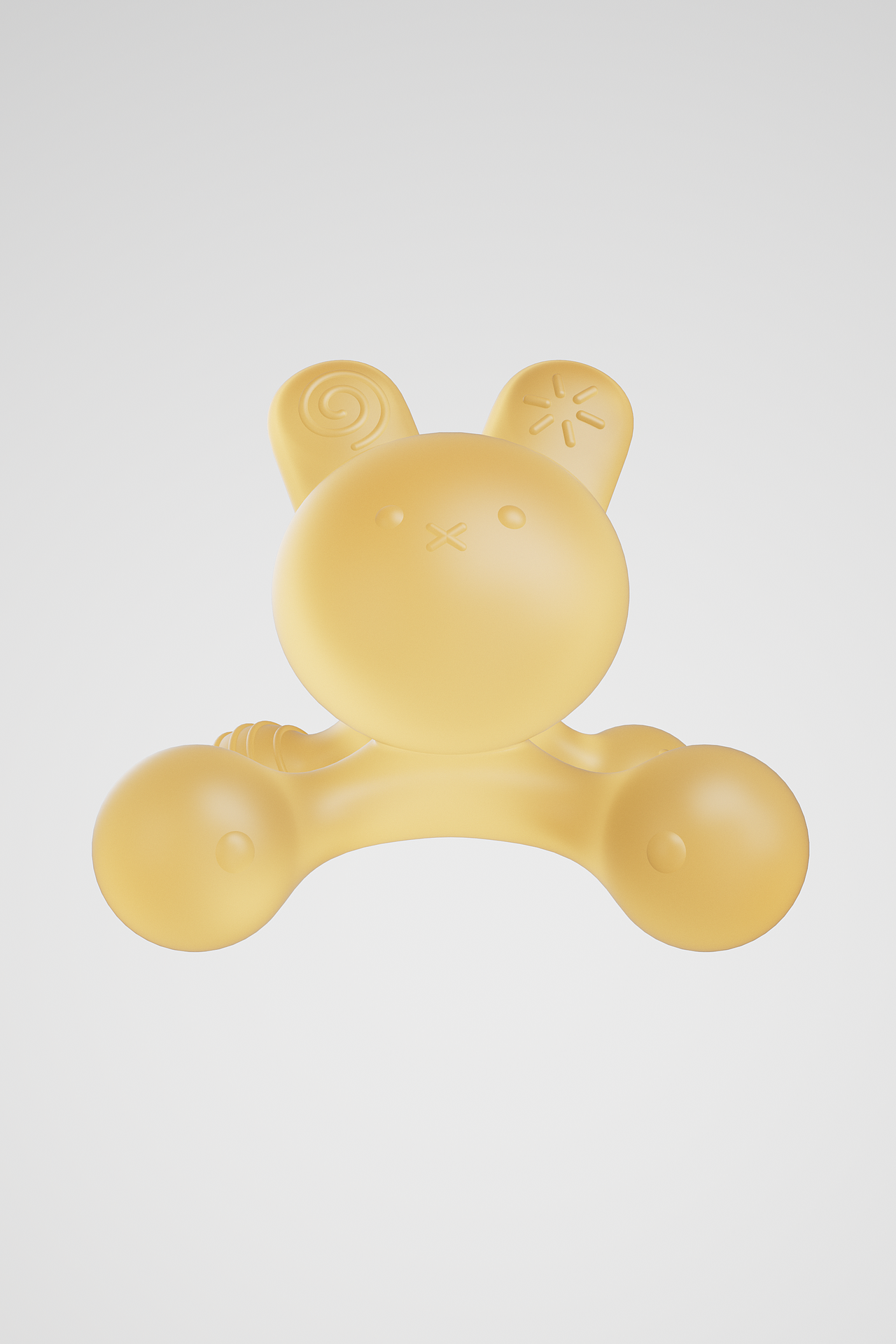 小兔子嘴咬胶-母婴-三维-C4D渲染