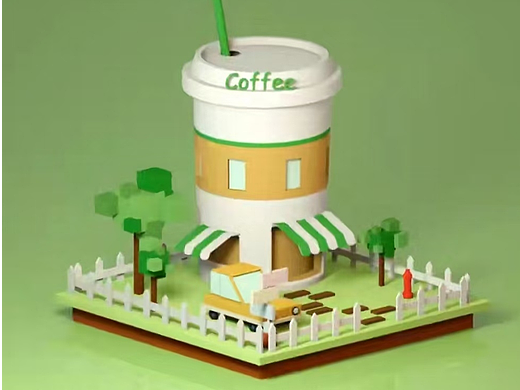 《夏日果汁》小场景建模