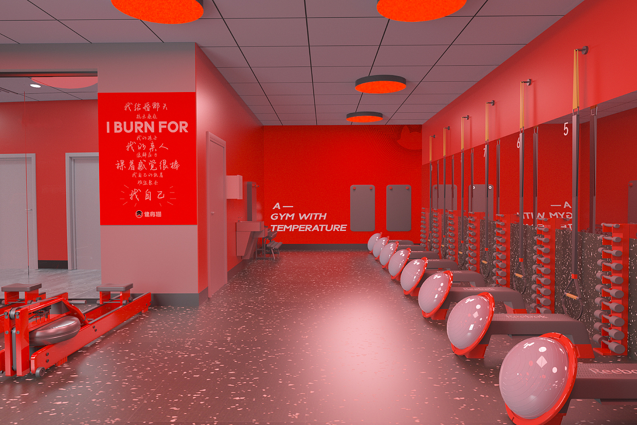 健身猫连锁「爆汗馆」重磅发布丨标准店设计丨GYMCAT