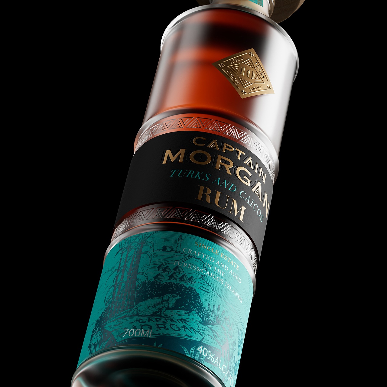 Captain Morgan Rum 朗姆酒包装设计