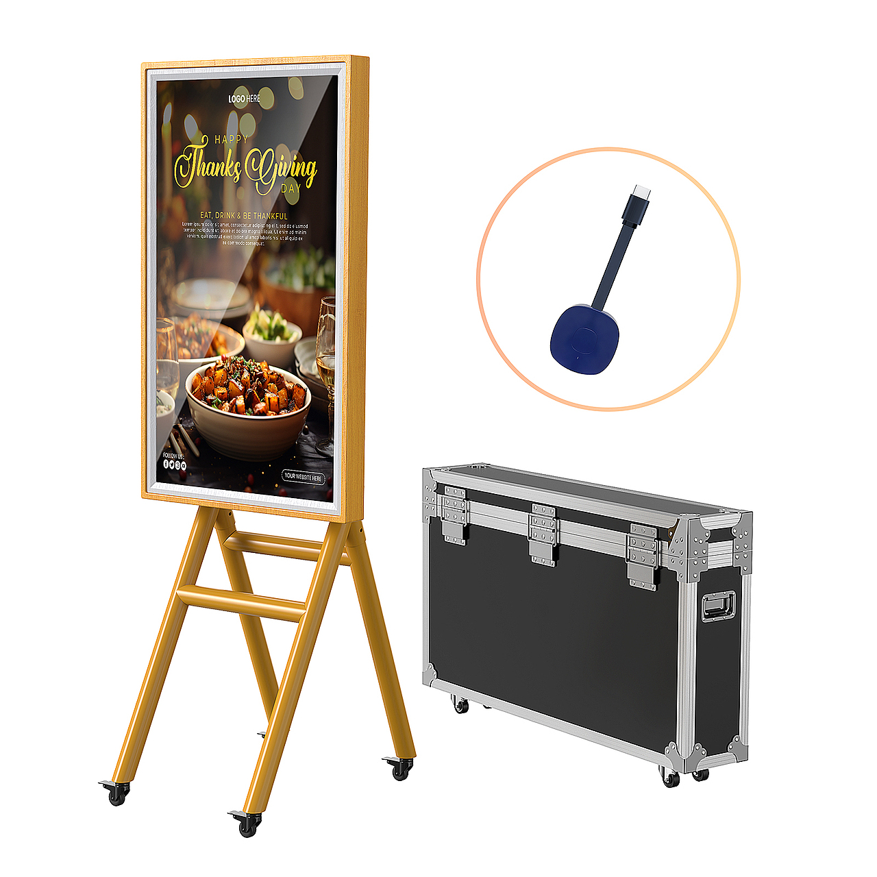 移动木纹款展览屏套图