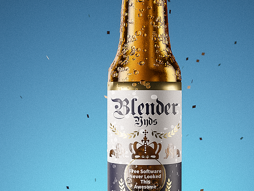 啤酒广告案例（个人主页-ZNzAyNjEwNTI=） - 美食摄影 - 站酷设计师画画儿Blender原创素材 - 站酷ZCOOL