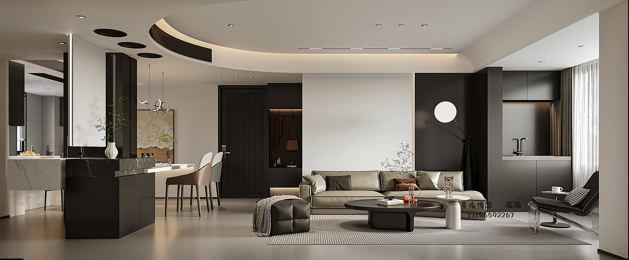 现代黑白灰（图ZMzc1NzI1Njk2） - 家装设计 - 站酷设计师Z566118354原创素材 - 站酷ZCOOL