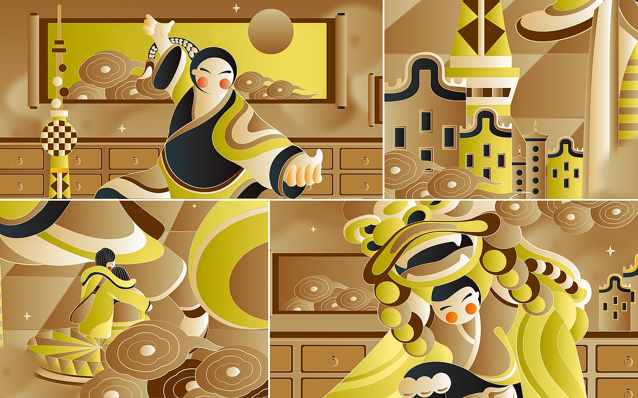 城市印象插画-佛山（图ZMzc1NzQ0MjI4） - 商业插画 - 站酷设计师郭小浩a原创素材 - 站酷ZCOOL