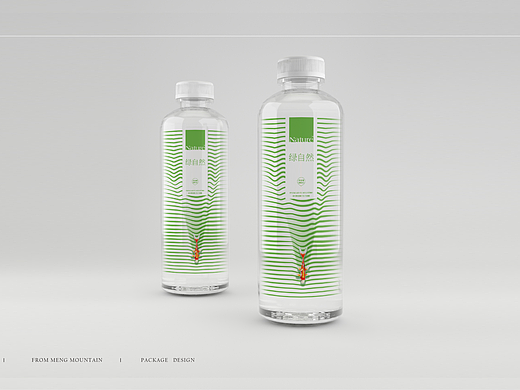 绿自然 蒙山天然矿泉水 示意设计