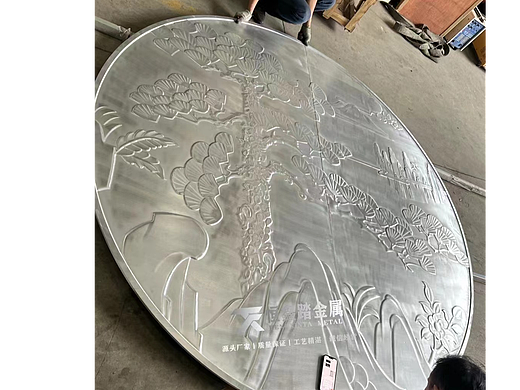 实心铝板雕刻造型 金属工艺制品定制