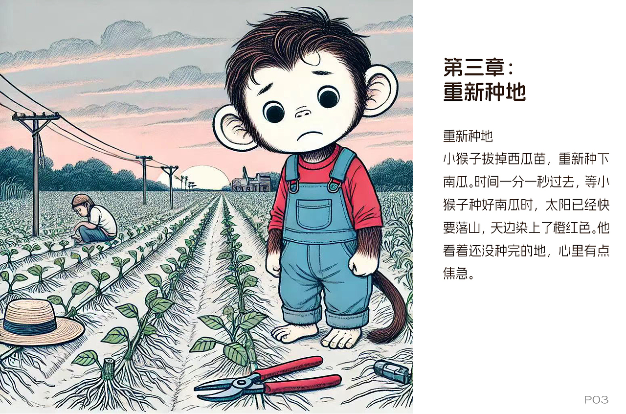 AI与生活感悟的融合:《小猴子种地迷局》的创作尝试