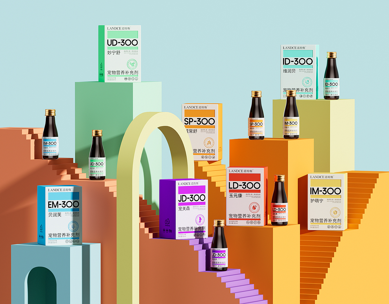 《蓝特斯》宠物营养补充剂包装设计