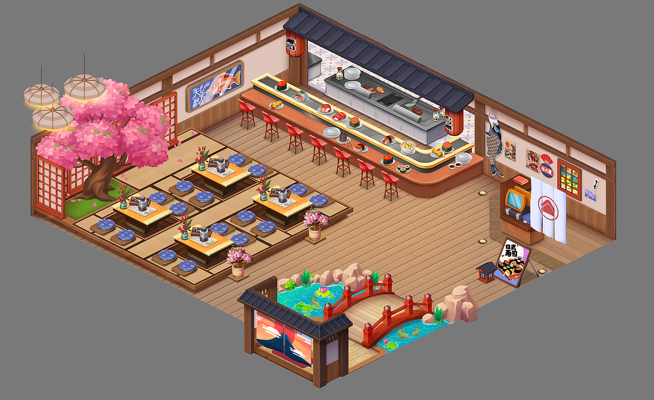 小游戏场景（图ZMzc1ODI1NjQw） - 游戏原画 - 站酷设计师Zoepan_原创素材 - 站酷ZCOOL