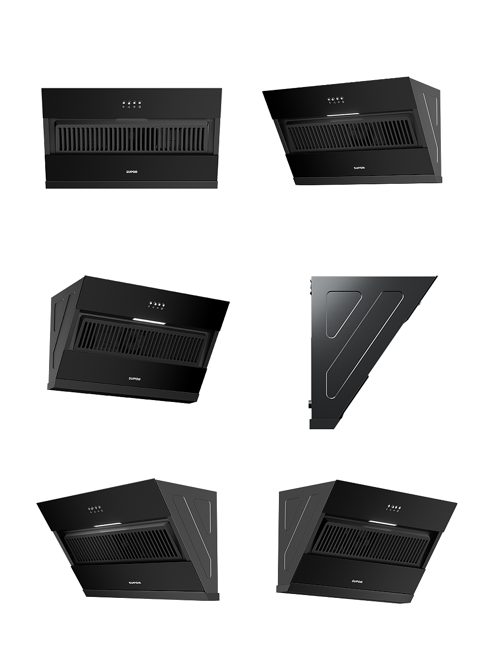 苏泊尔DJ07油烟机商详渲染图素分享