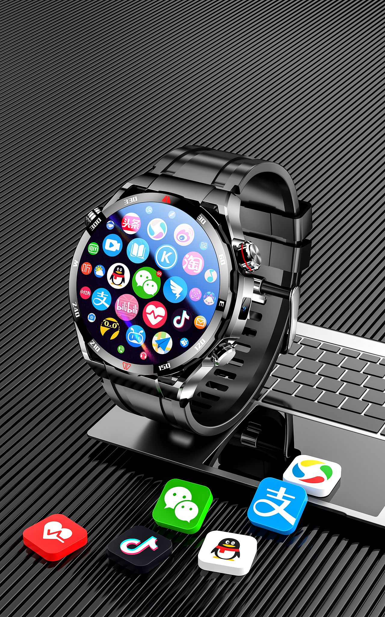 《两款圆形娱乐表详情渲染全案AAAA》