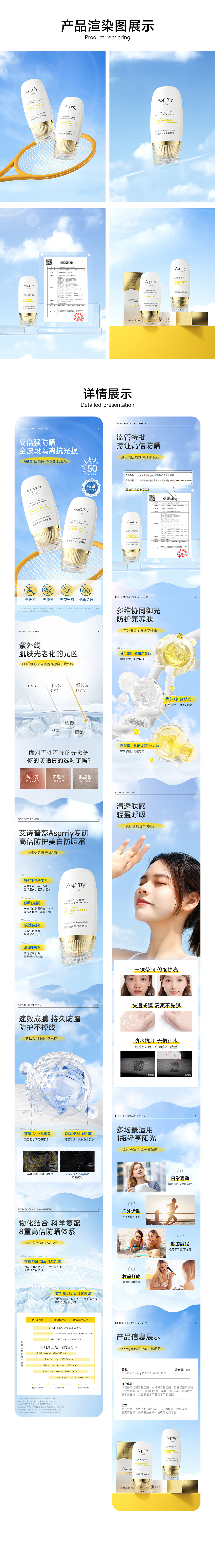 防晒霜详情页X2
