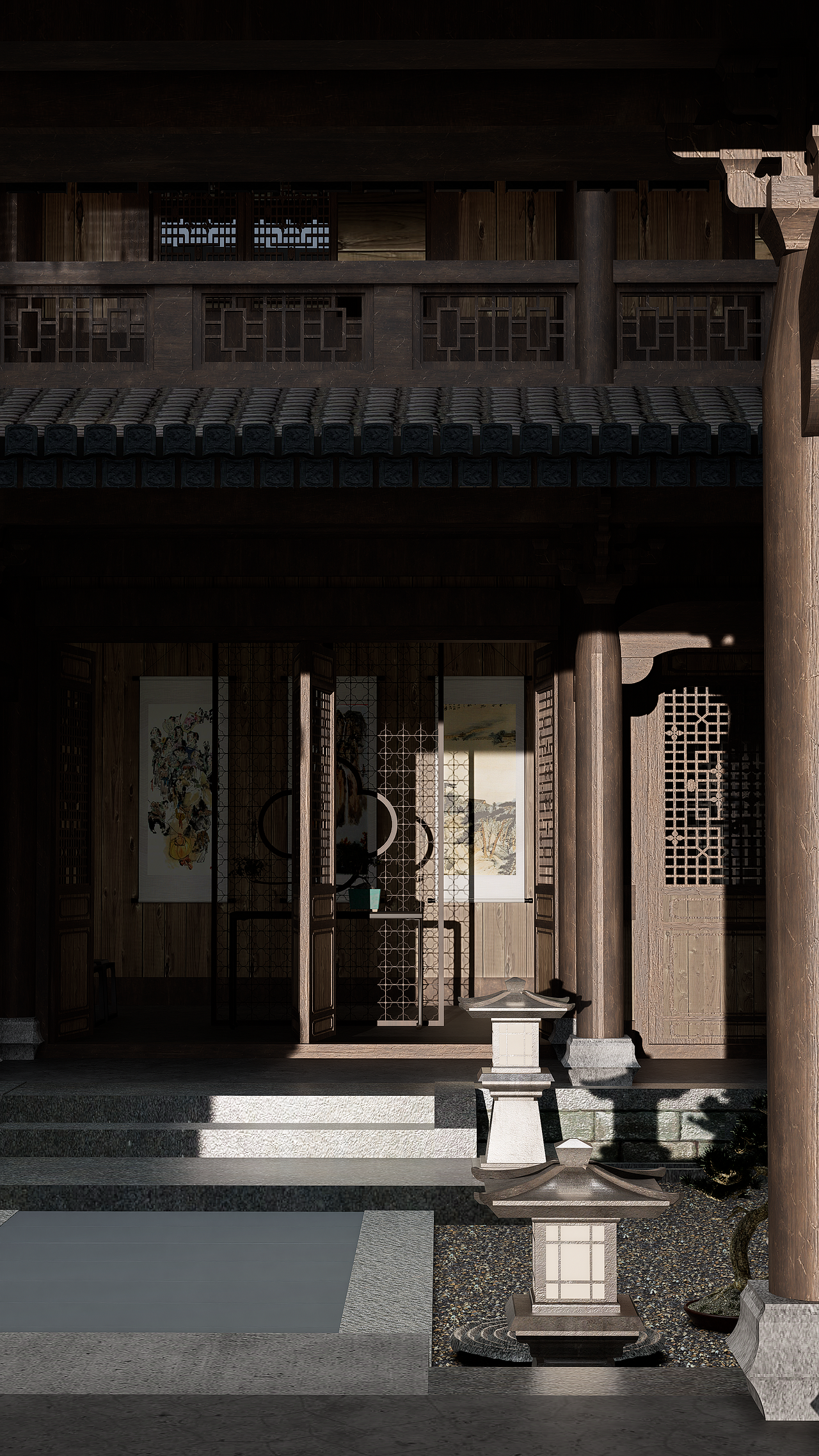 中式美学 古老时光（图ZMzc1ODQ0NzI4） - 酒店餐饮设计 - 站酷设计师觅宇设计原创素材 - 站酷ZCOOL