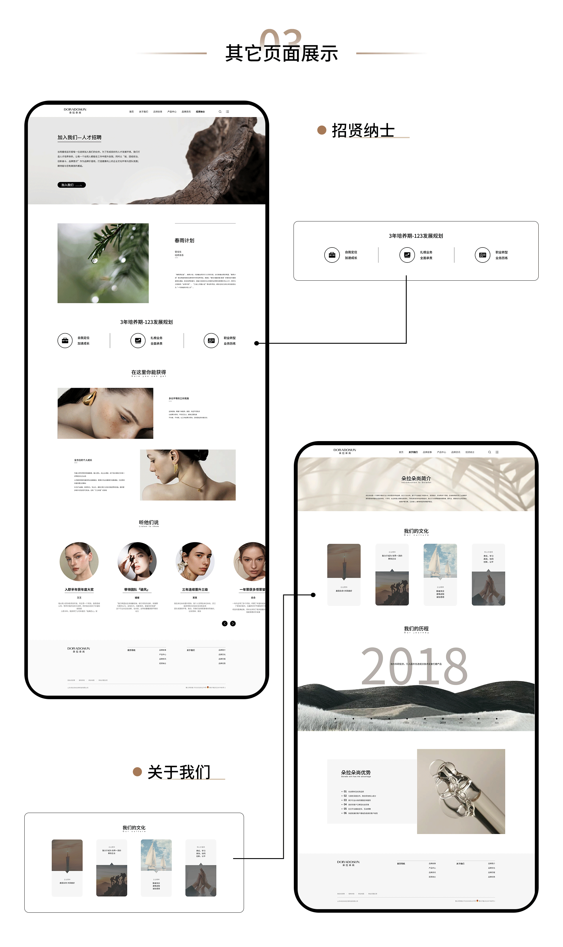 护肤品企业网页