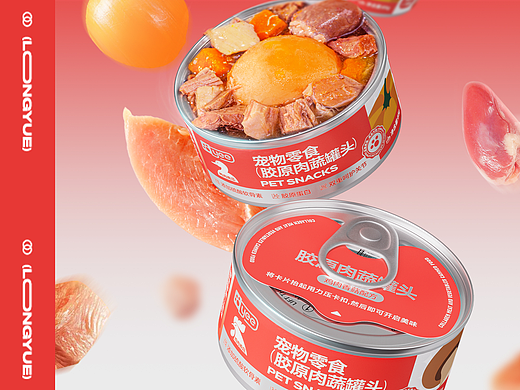 宠物零食罐头详情页 视觉策划 三维渲染