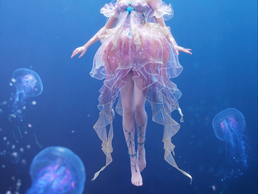 随海洋公主祝绪丹一起海底漫游，开启浪漫绘梦吧~