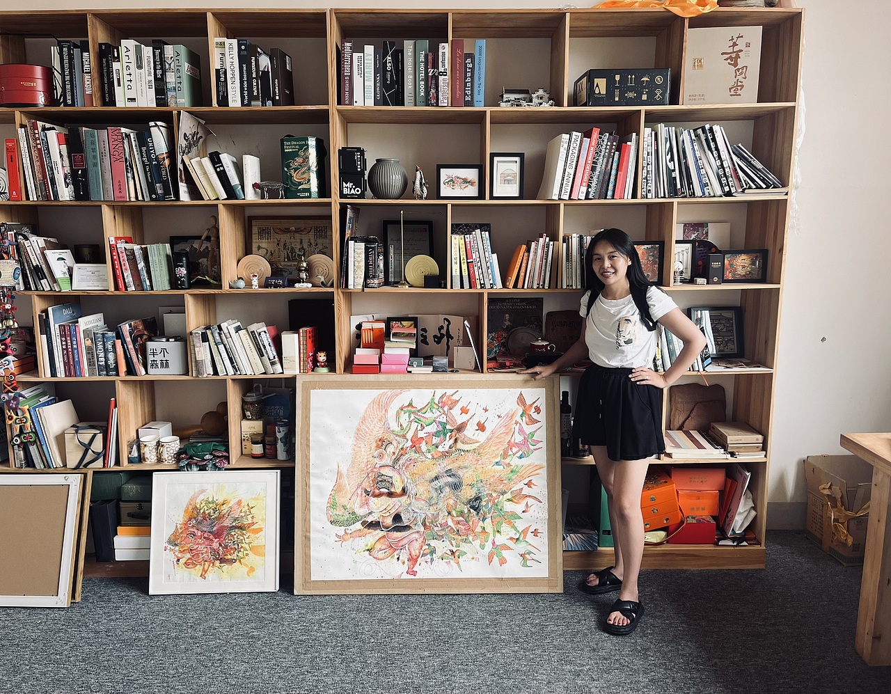 耗时一年，全开尺幅，山海经异兽系列帝江