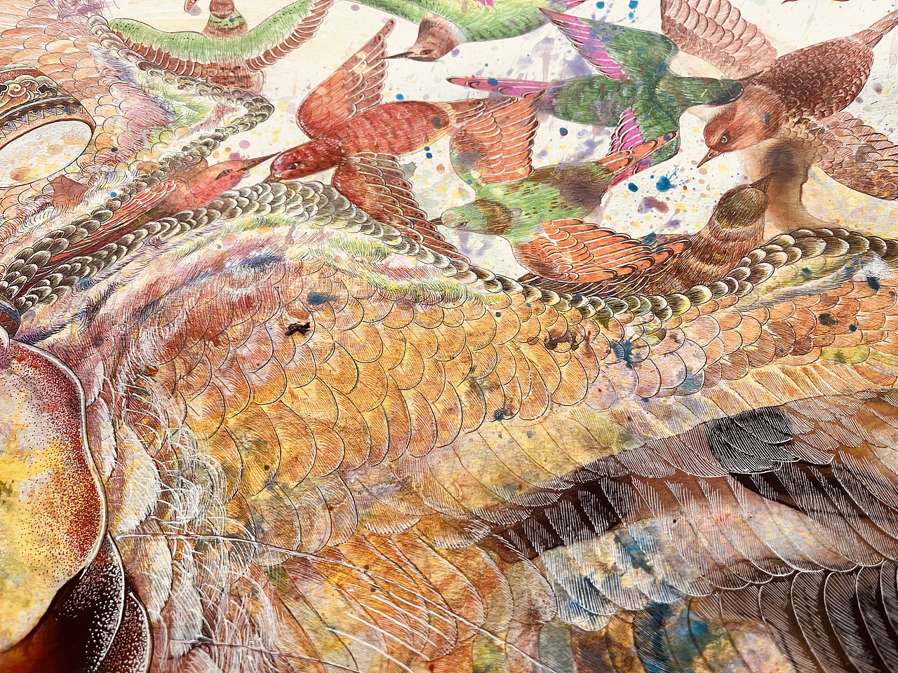 耗时一年，全开尺幅，山海经异兽系列帝江