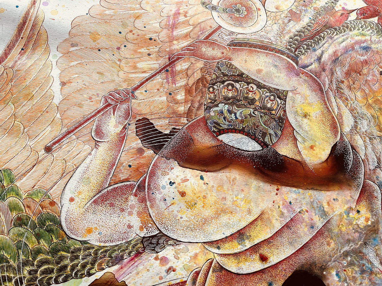 耗时一年，全开尺幅，山海经异兽系列帝江