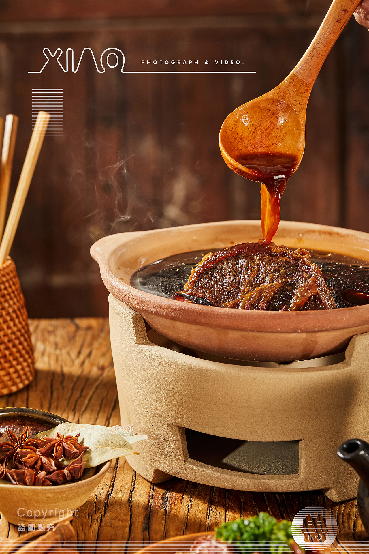 卤味、卤牛肉、猪脚拍摄