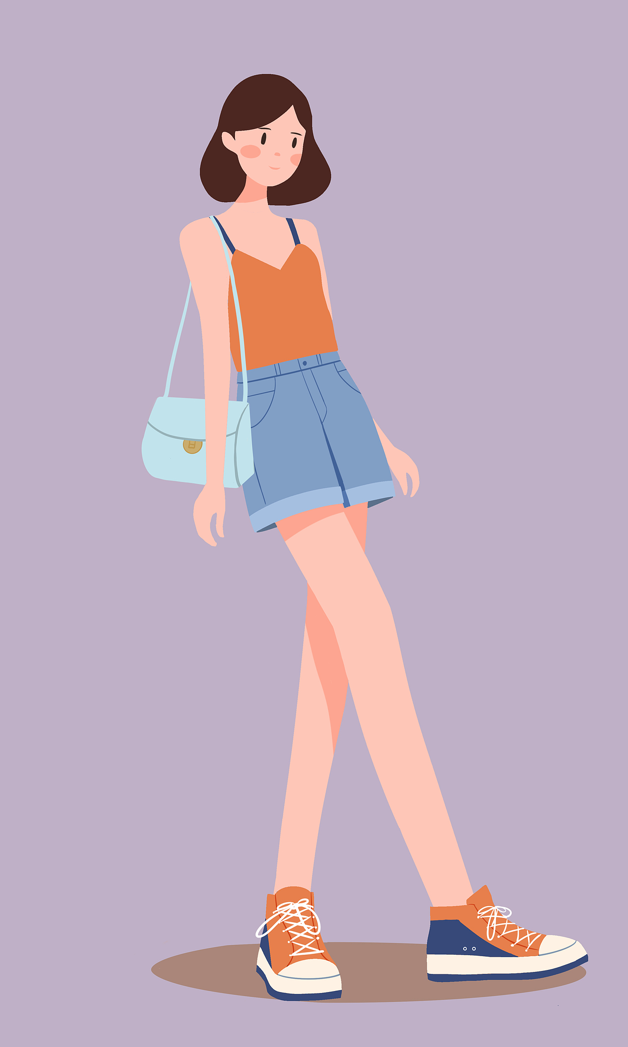 扁平时尚人物穿搭插画（图ZMzc1ODc1MjA4） - 商业插画 - 站酷设计师哈了个瓜原创素材 - 站酷ZCOOL