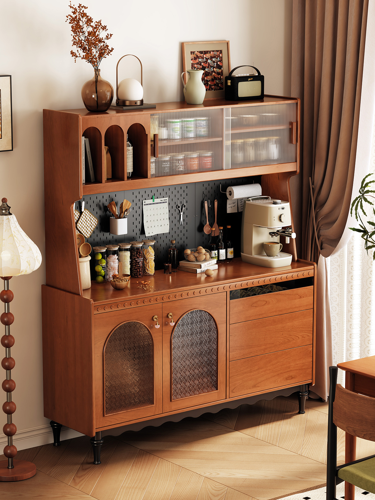 黄杨木餐边柜渲染（图ZMzc1ODgzODMy） - 家装设计 - 站酷设计师姜哮白原创素材 - 站酷ZCOOL