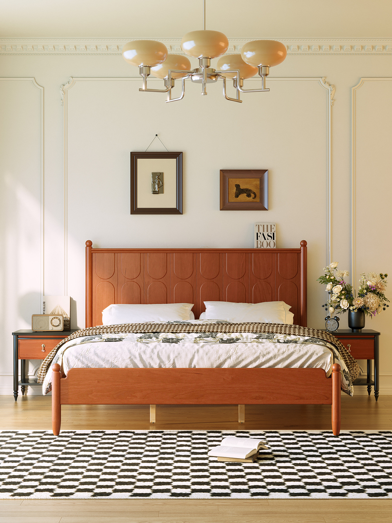 焦糖色复古风卧室（图ZMzc1ODg0MzA4） - 家装设计 - 站酷设计师姜哮白原创素材 - 站酷ZCOOL
