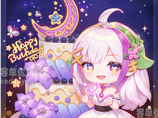 生日贺图，生日的蛋糕