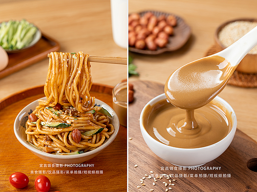 二八酱芝麻花生酱拍摄/宜昌美食摄影/热干面/调味料