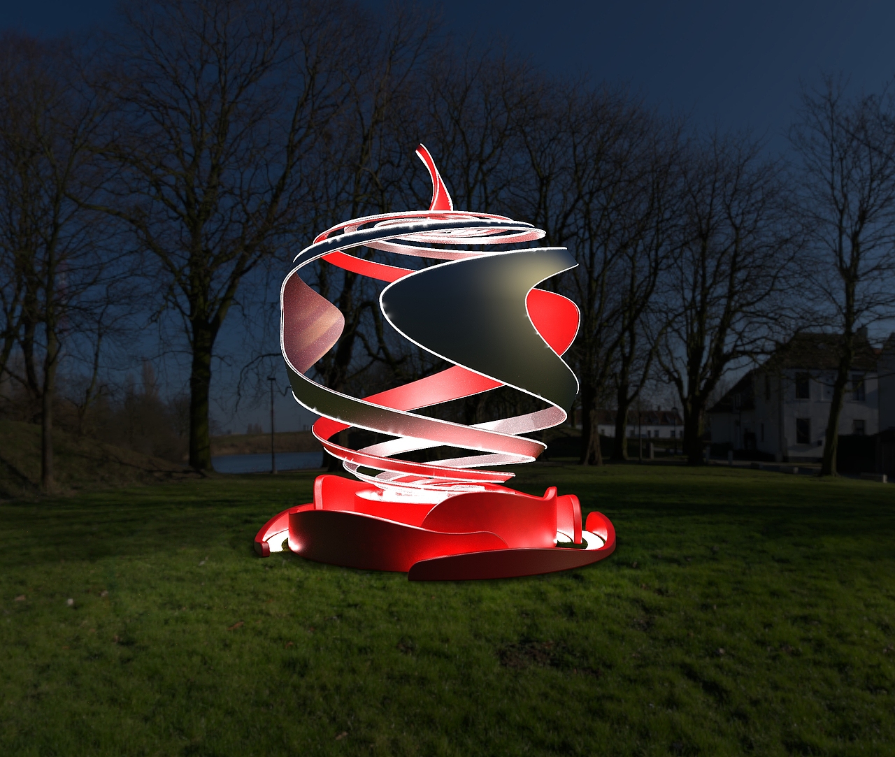 “苹果”延申-雕塑设计