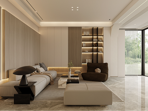 现代简约风客厅，温暖又舒适