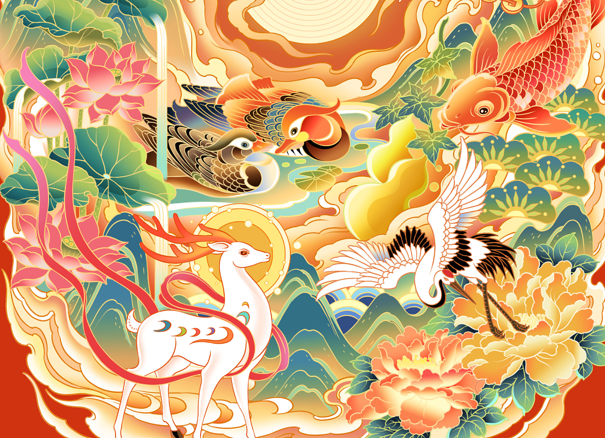 白酒包装插画设计(图ZMzc1OTI0NTQ0) - 商业插画 - 站酷设计师以爱名之原创素材 - 站酷ZCOOL