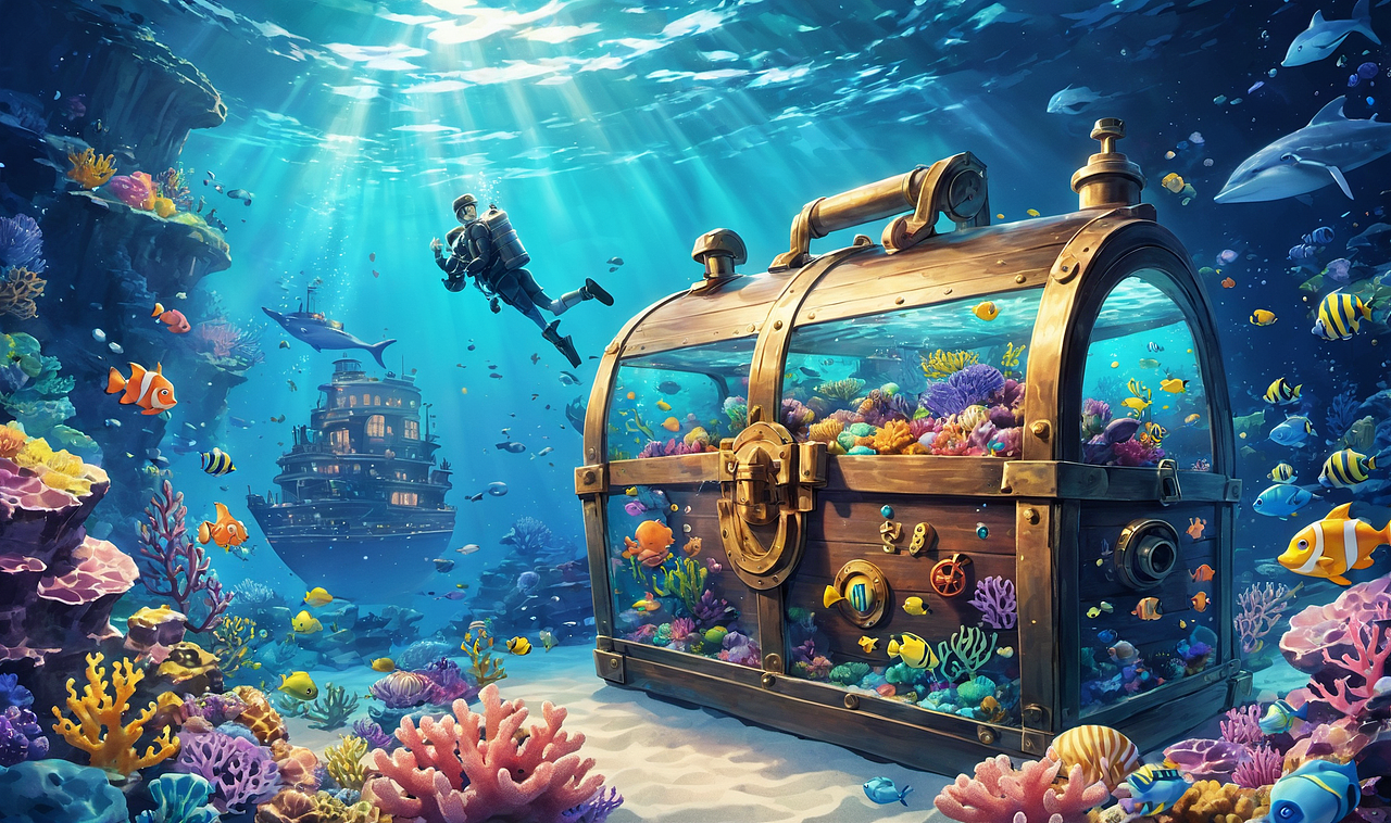 海底宝藏探索（图ZMzc1OTM1NzQ0） - 商业插画 - 站酷设计师妖妖然原创素材 - 站酷ZCOOL